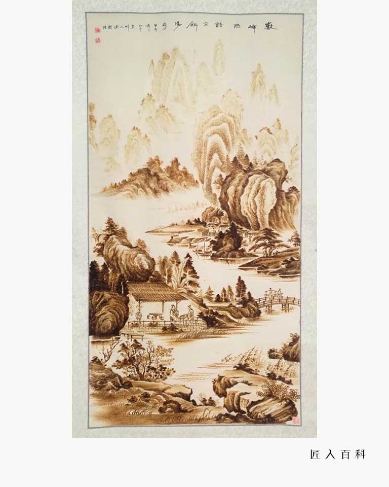 李德国的作品-李德国烙画