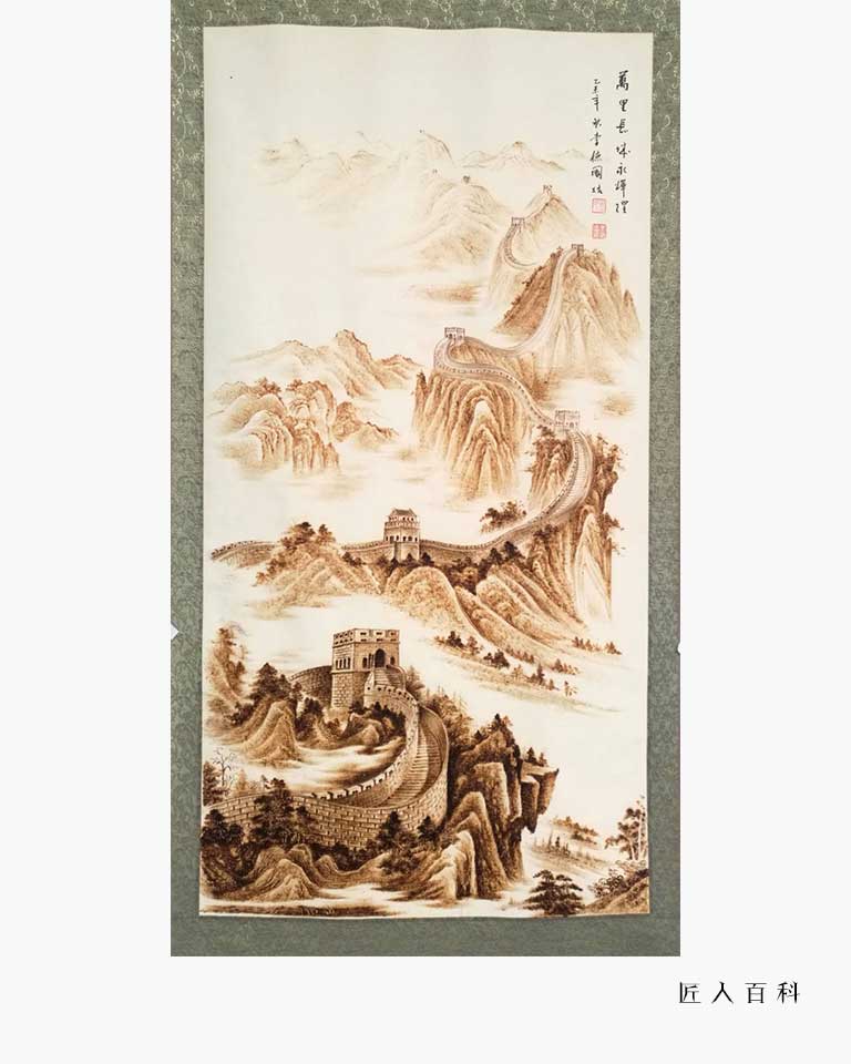 李德国的作品-李德国烙画