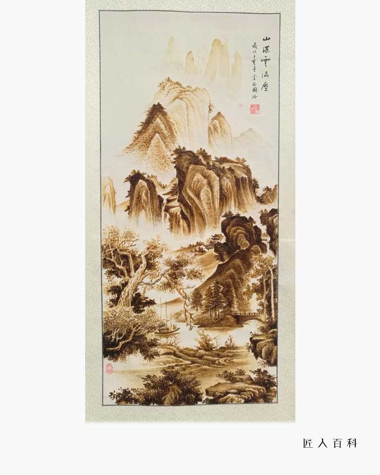 李德国的作品-李德国烙画