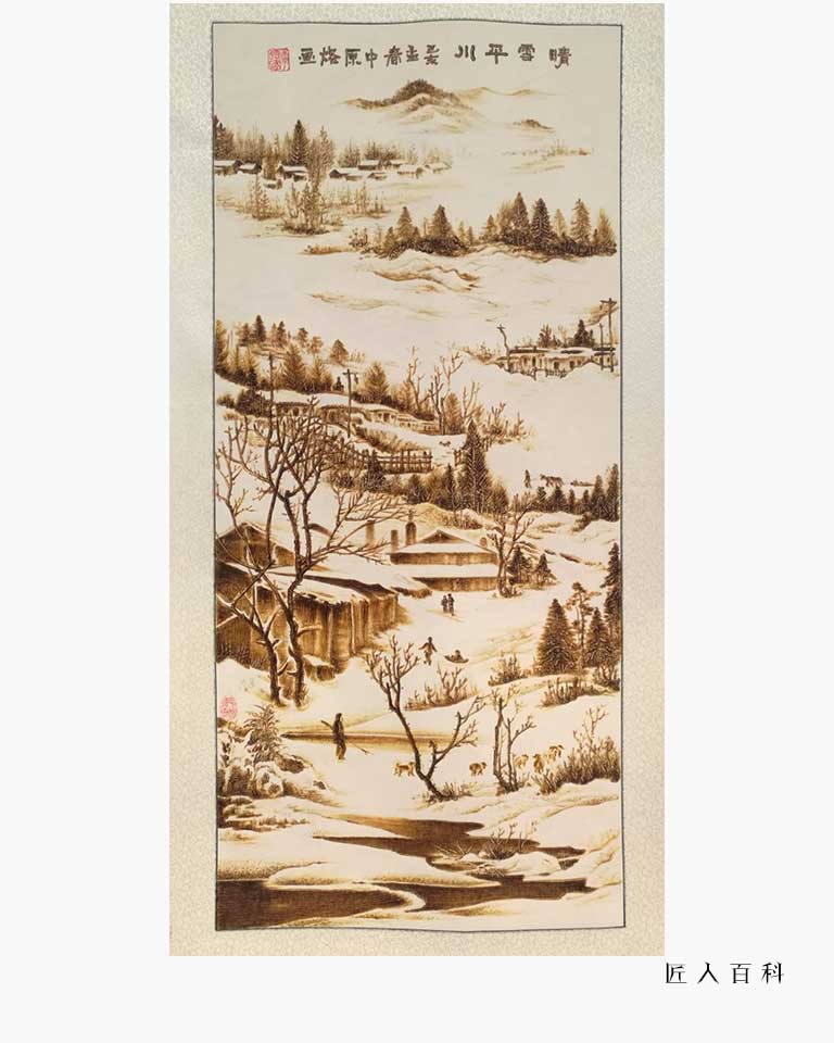 李德国的作品-李德国烙画