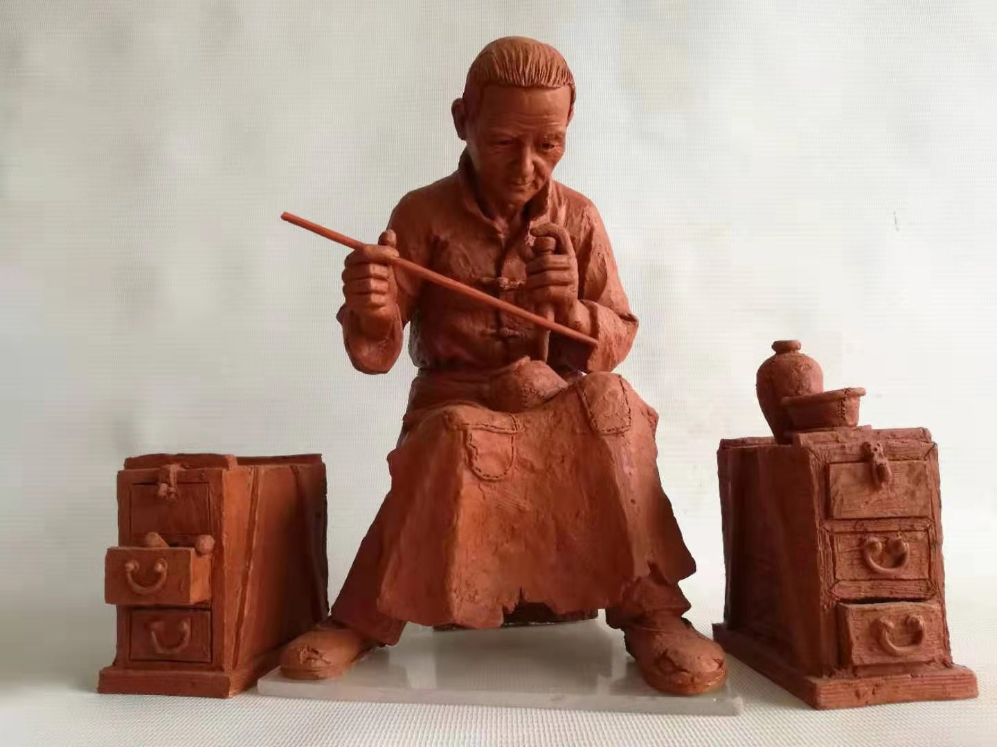 陈友芳的作品-陈友芳泥塑作品