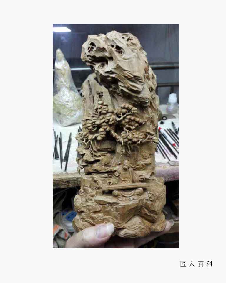 蒋友国(木雕师)的作品-蒋友国木雕