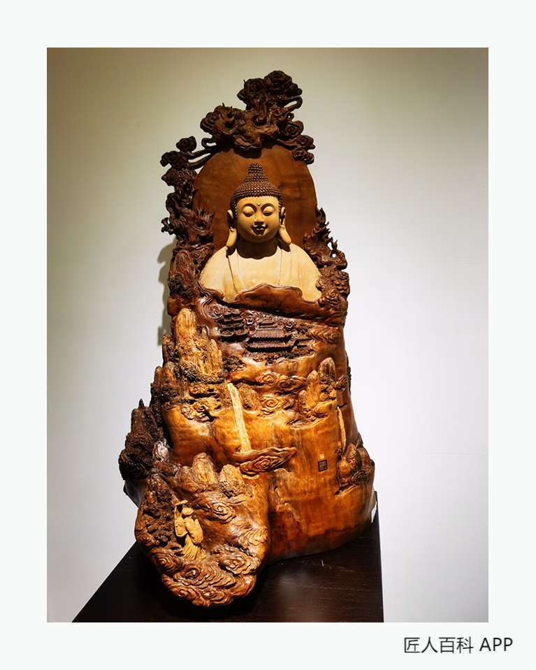 王洪伟的作品-王洪伟木雕