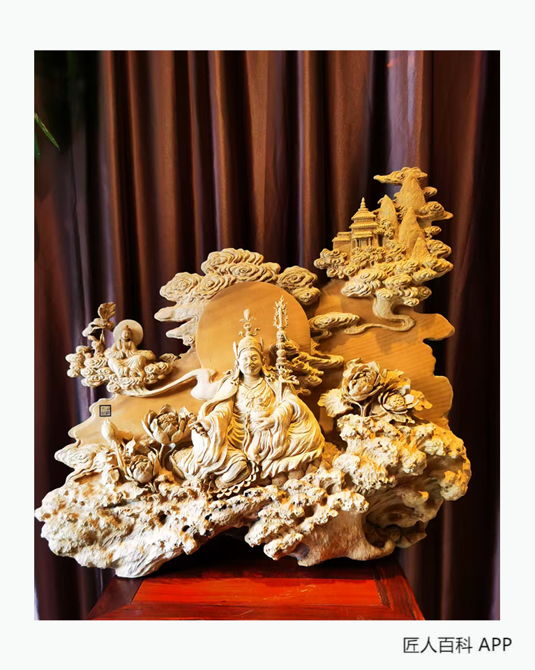 王洪伟的作品-王洪伟木雕