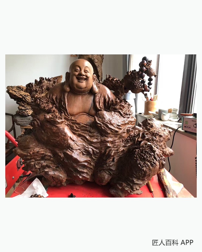 王洪伟的作品-王洪伟木雕