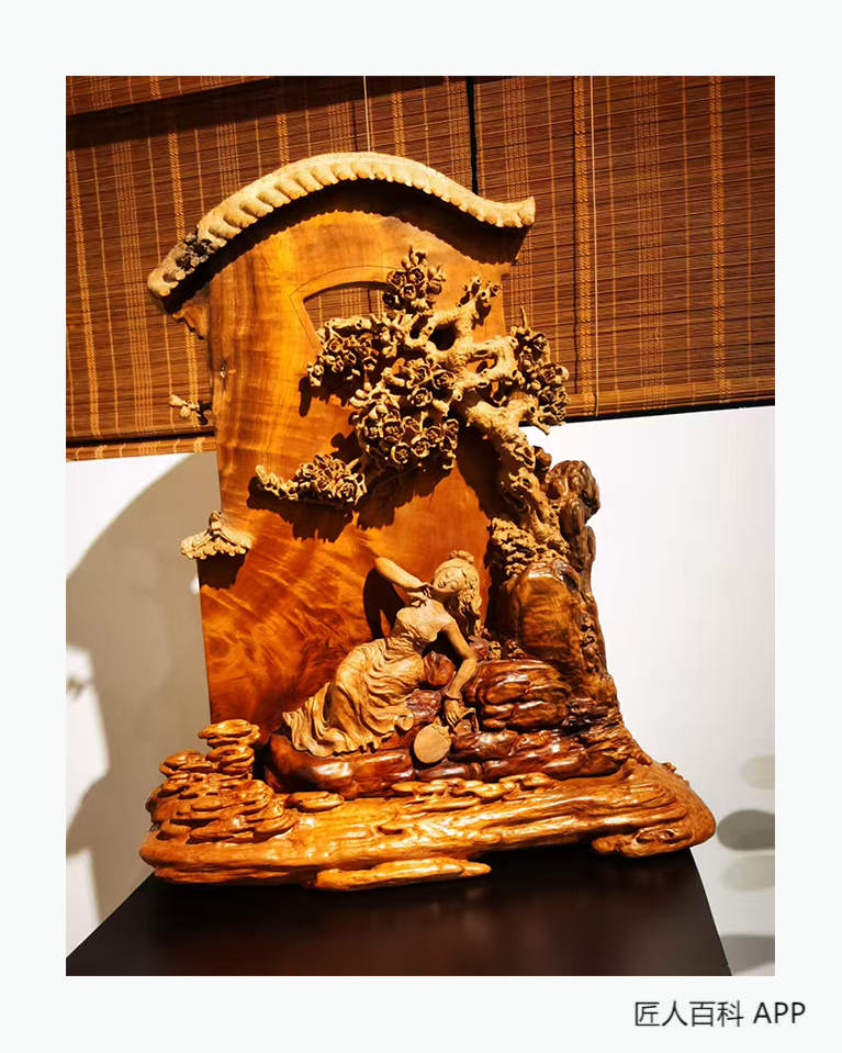 王洪伟的作品-王洪伟木雕