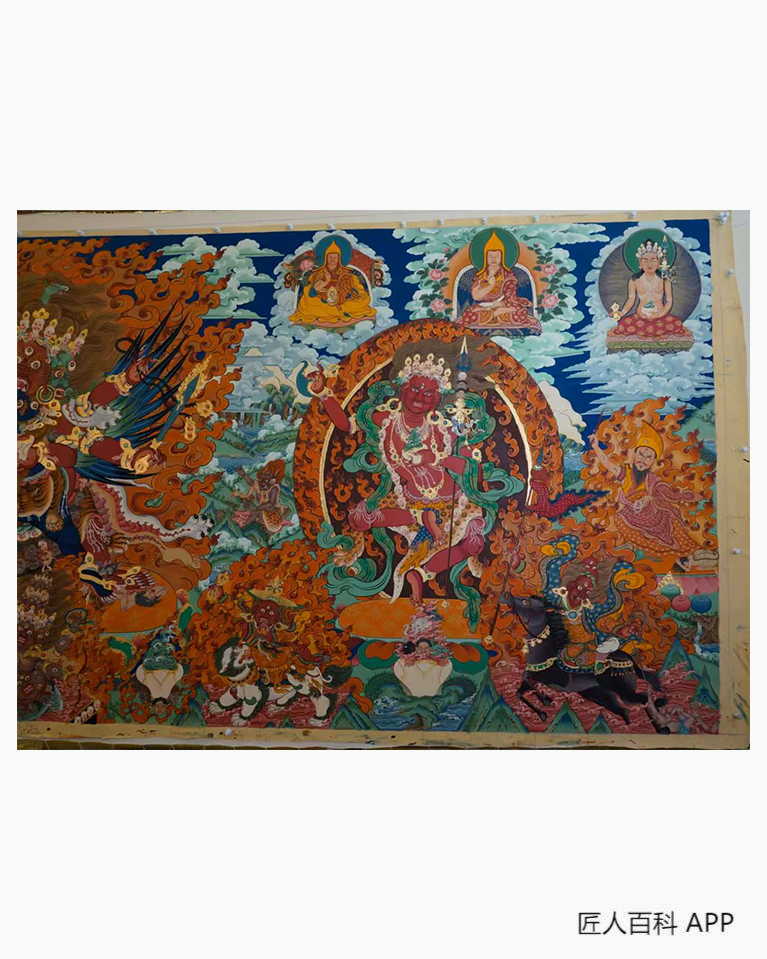 旦增(唐卡)的作品-旦增唐卡