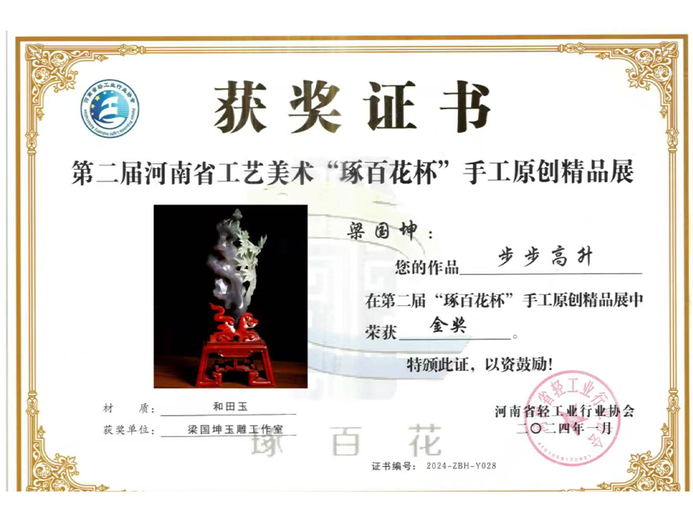 梁国坤(河南省玉石雕刻大师)的参考资料