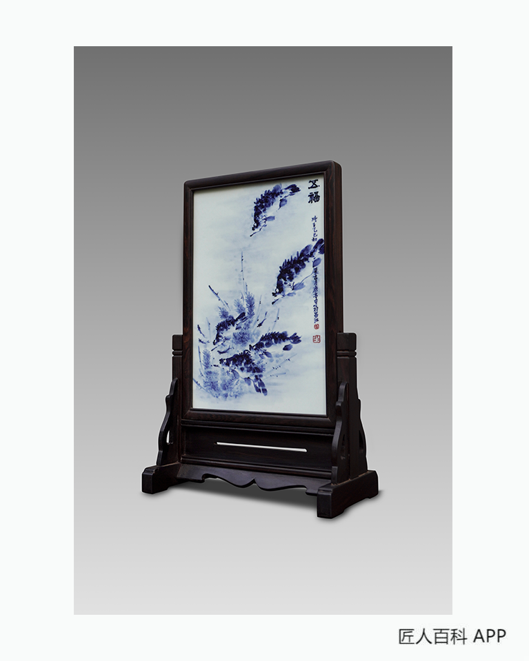 邓健(陶瓷书画艺术家)的作品-邓健陶瓷