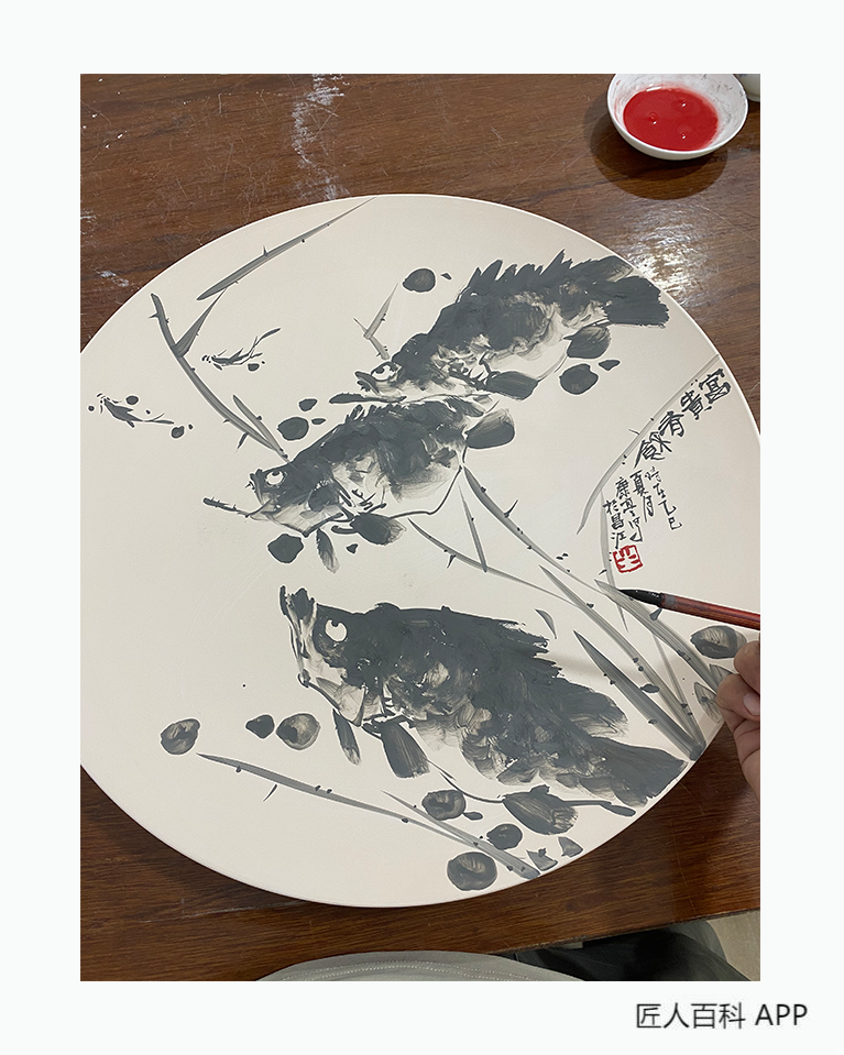 邓健(陶瓷书画艺术家)的作品-邓健陶瓷