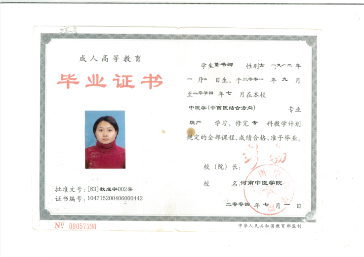 董书娜(中医医师)的参考资料