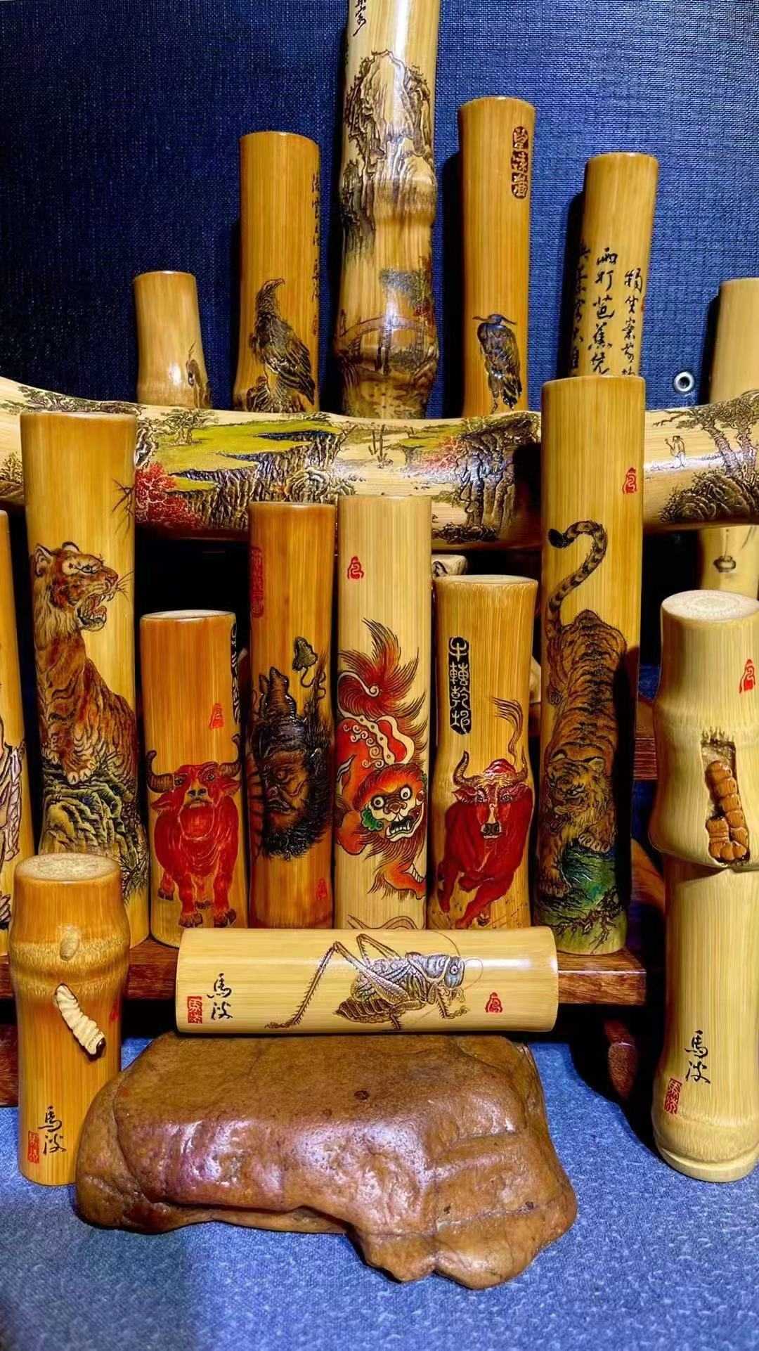 马波的作品-马波彩雕