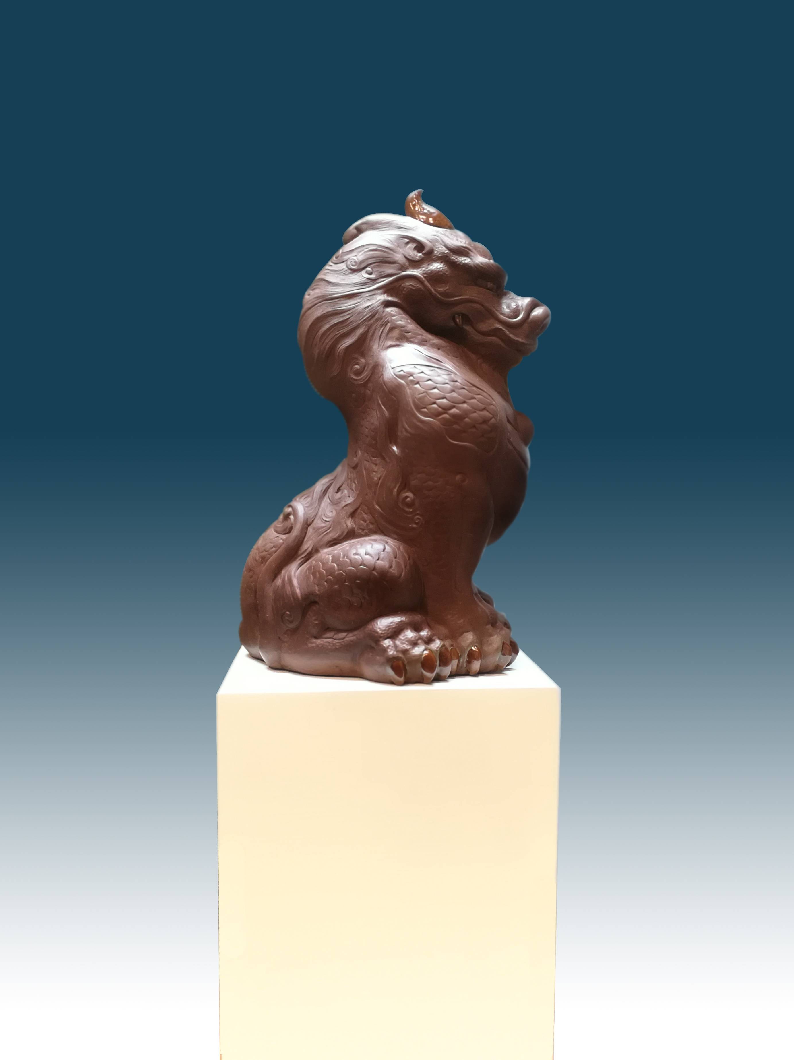 吴小清的作品-屋脊兽－獬豸
