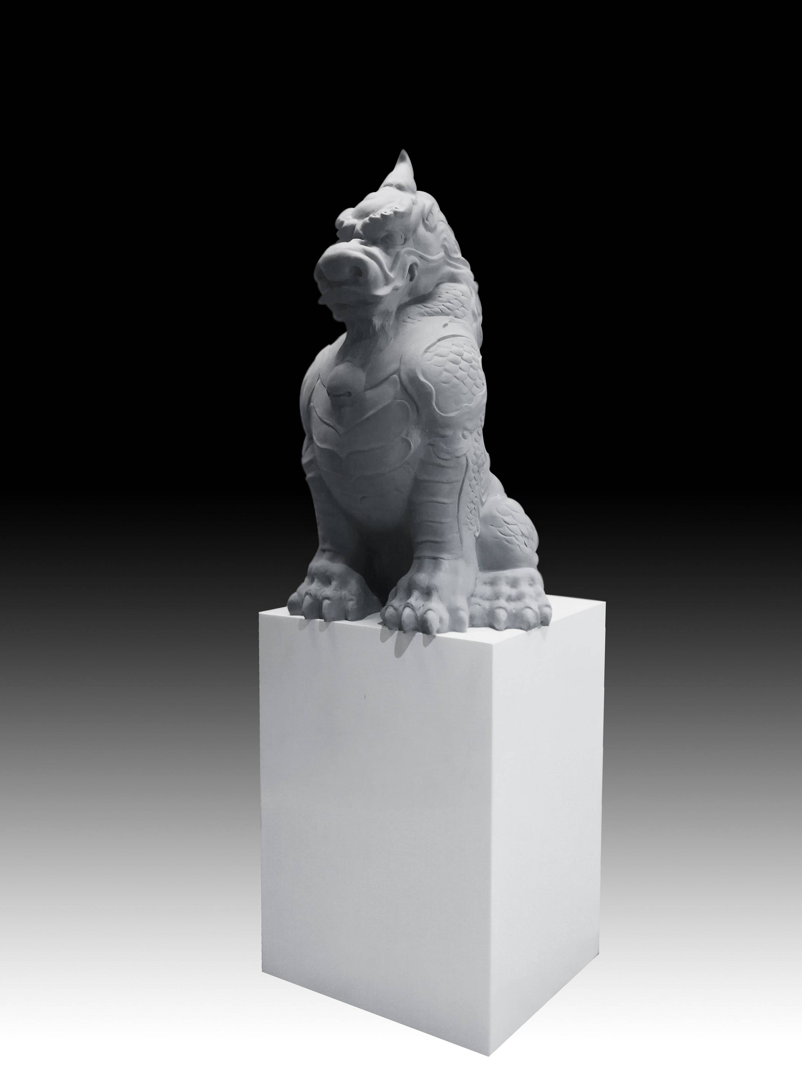 吴小清的作品-屋脊兽－獬豸